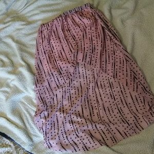 High/low skirt